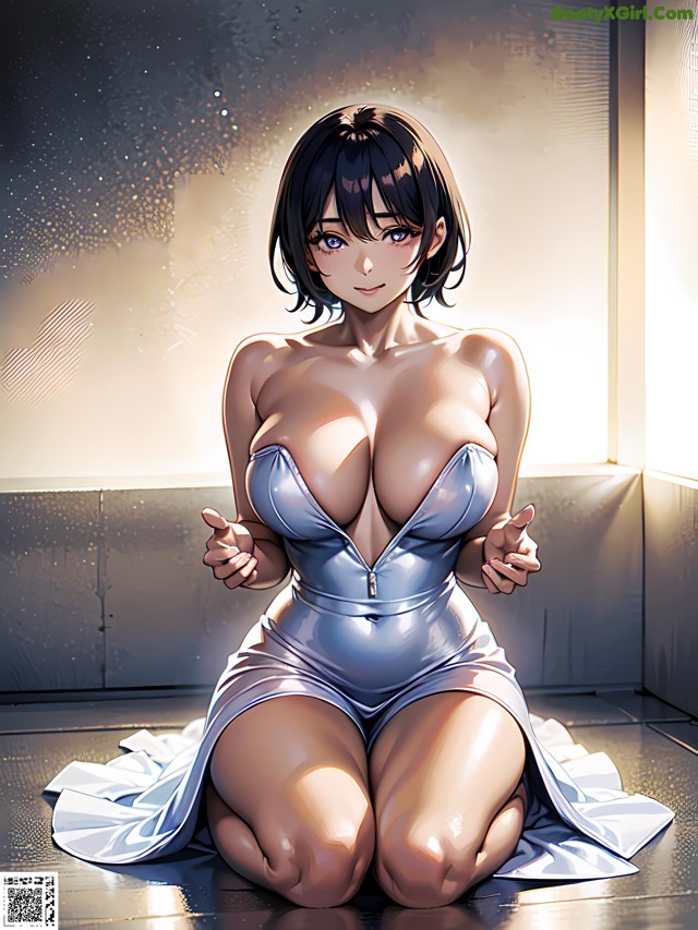 Hentai - 华彩繁花 Set 2 20230602 Part 17 No.ad5e19 A woman in a blue dress sitting on the floor.